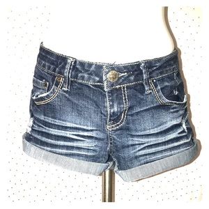Wishful Park distressed jean shorts